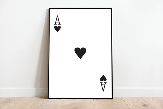 Ace of Hearts Print