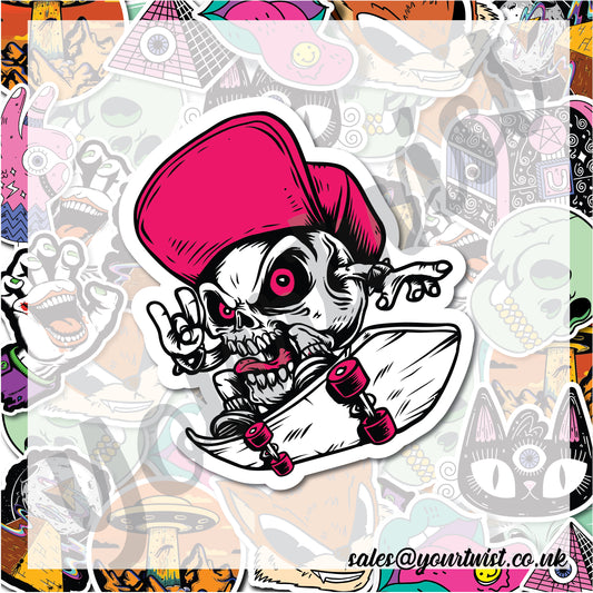 Bone to Skate Sticker