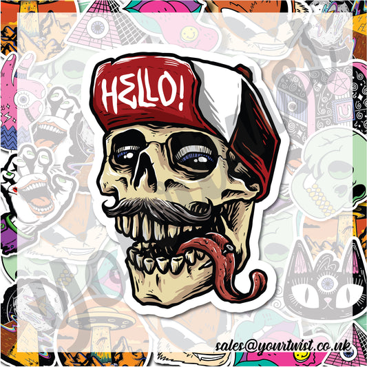 Hello Hipster Sticker