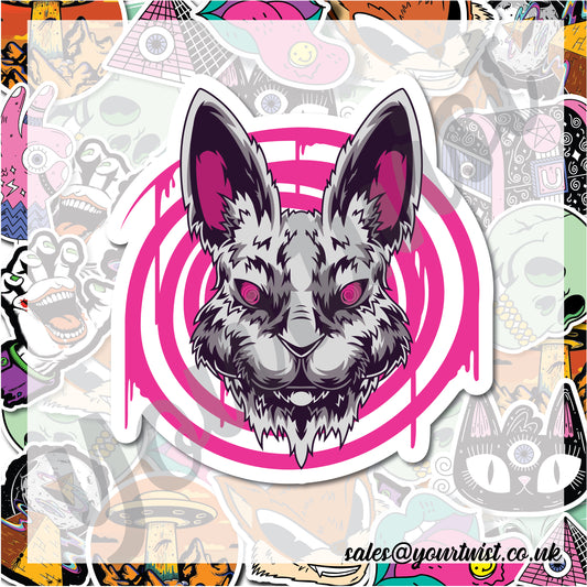 Hypnotic Hare Sticker